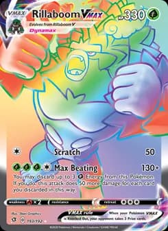 Rillaboom VMAX card in English