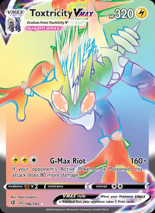 Toxtricity VMAX card in English