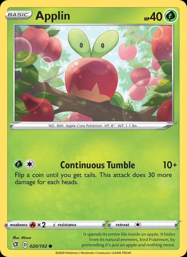 Applin card in English