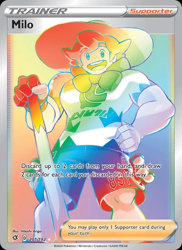 Milo card in English