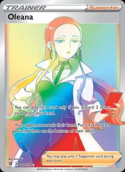 Oleana card in English