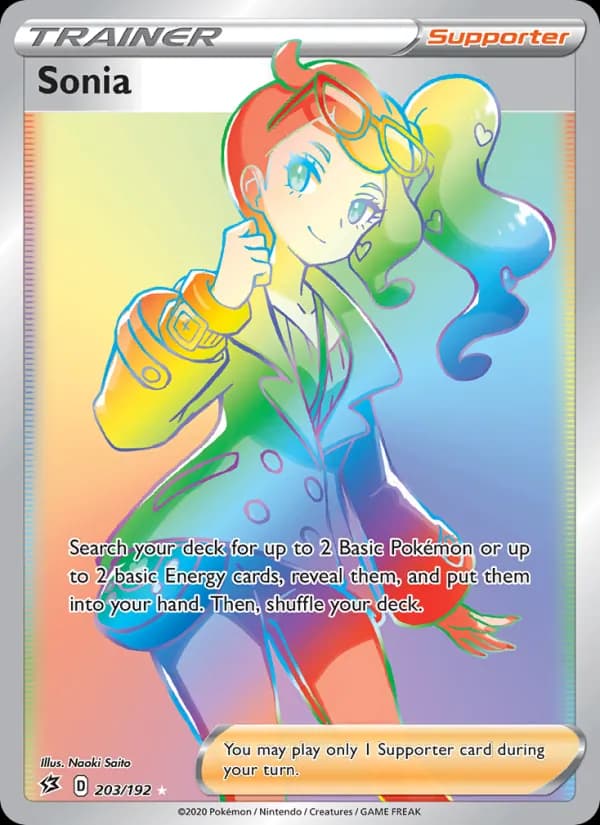 Sonia card in English