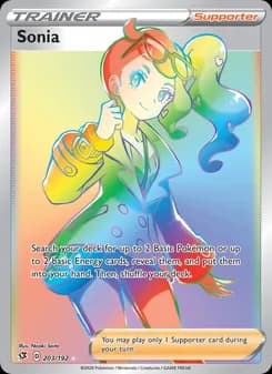 Sonia card in English
