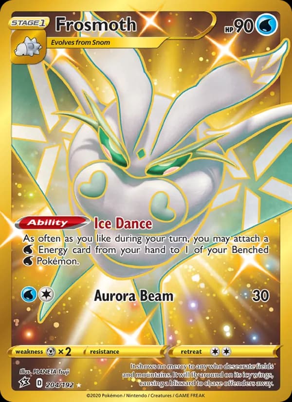 Frosmoth card in English