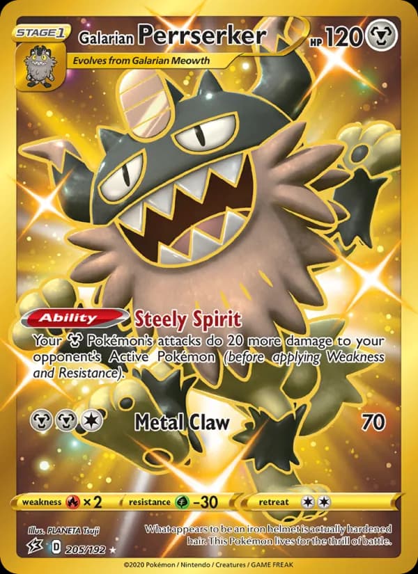 Galarian Perrserker card in English