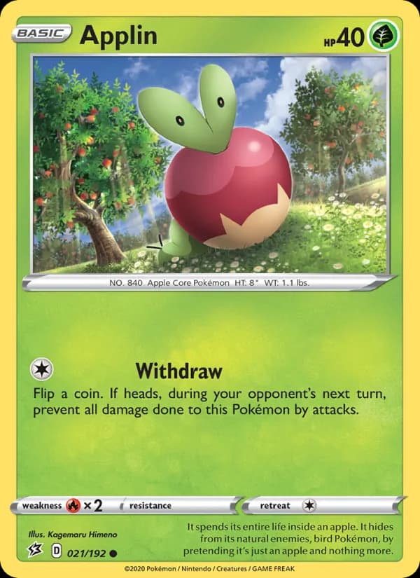 Applin card in English