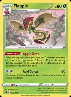 Flapple card in English