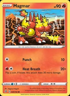Magmar card in English