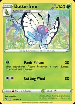 Butterfree card in English
