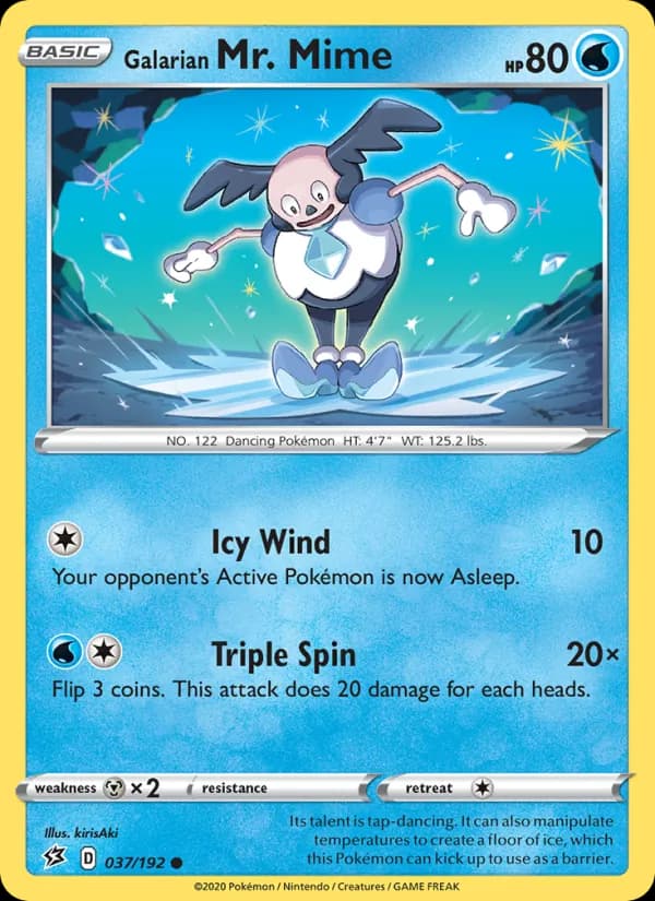 Galarian Mr. Mime card in English