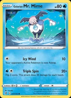 Galarian Mr. Mime card in English