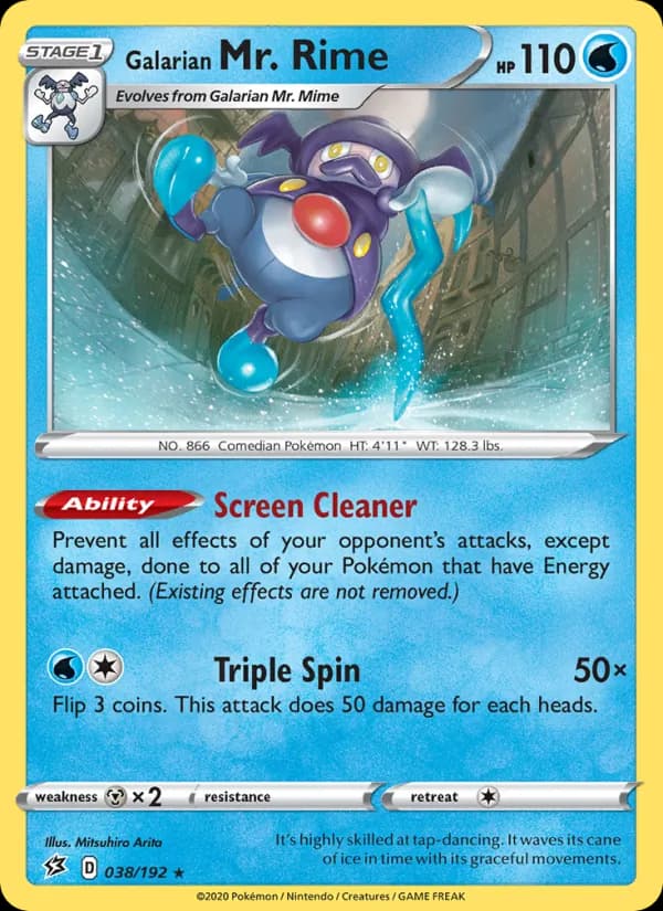 Galarian Mr. Rime card in English