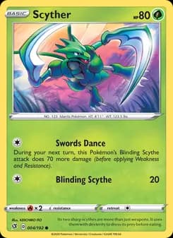 Scyther card in English