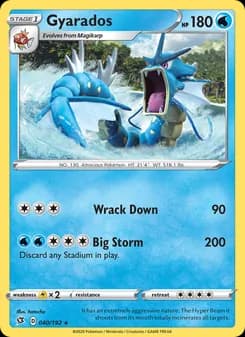 Gyarados card in English