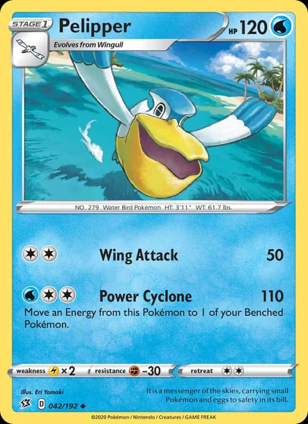 Pelipper card in English