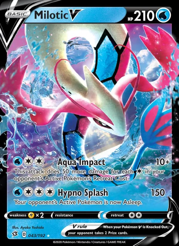 Milotic V card in English