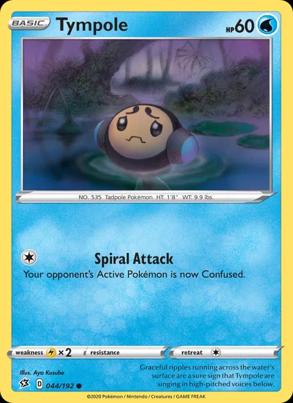 Tympole card in English