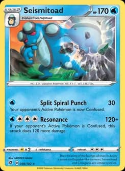 Seismitoad card in English