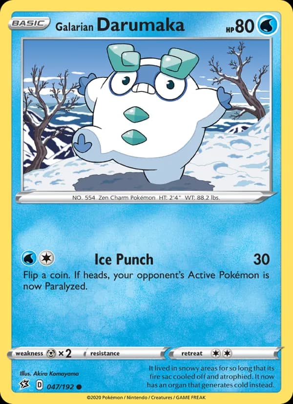 Galarian Darumaka card in English