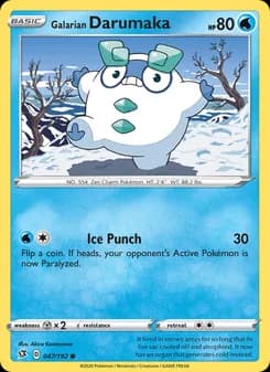 Galarian Darumaka card in English