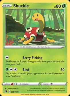 Shuckle card in English