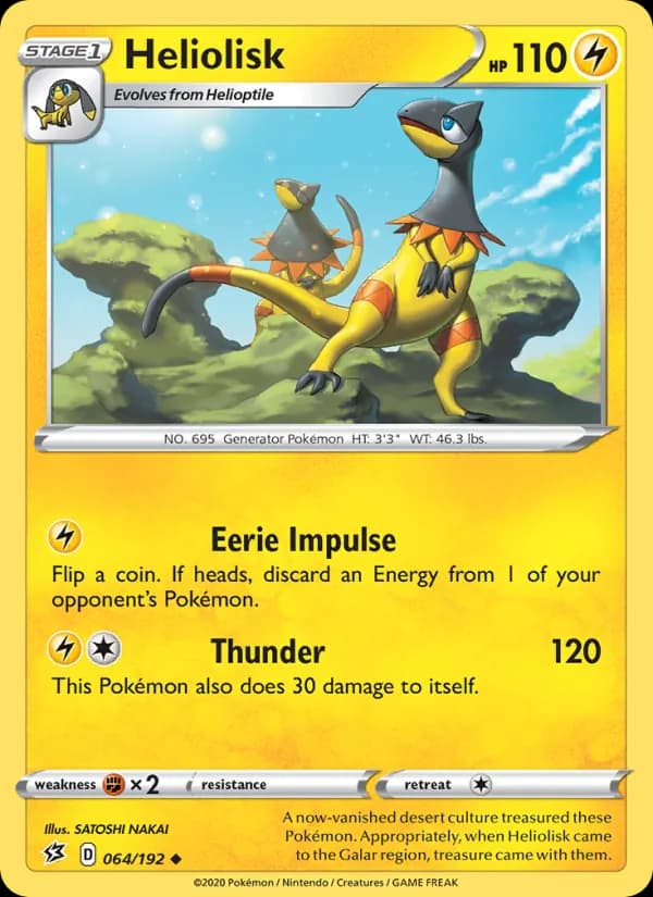 Heliolisk card in English