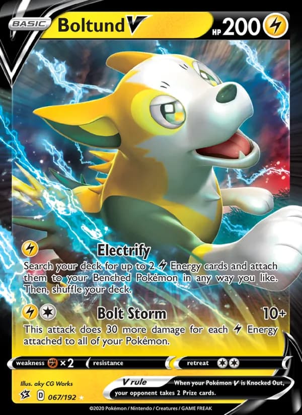 Boltund V card in English