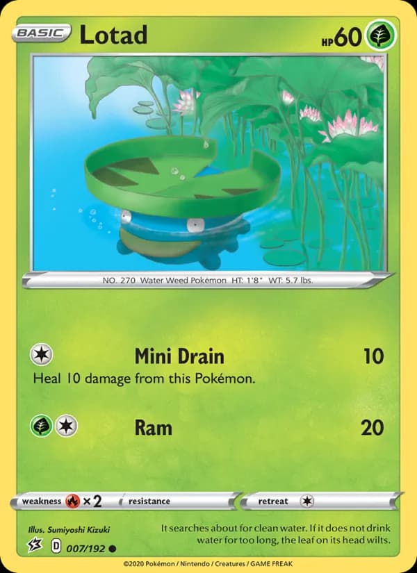 Lotad card in English