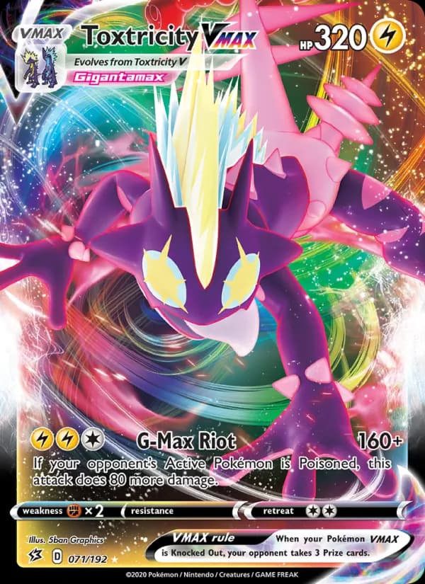 Toxtricity VMAX card in English