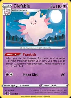 Clefable card in English