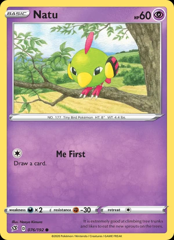 Natu card in English
