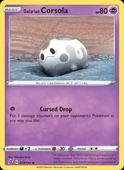 Galarian Corsola card in English