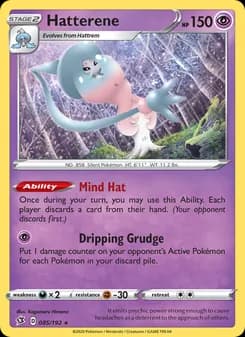 Hatterene card in English
