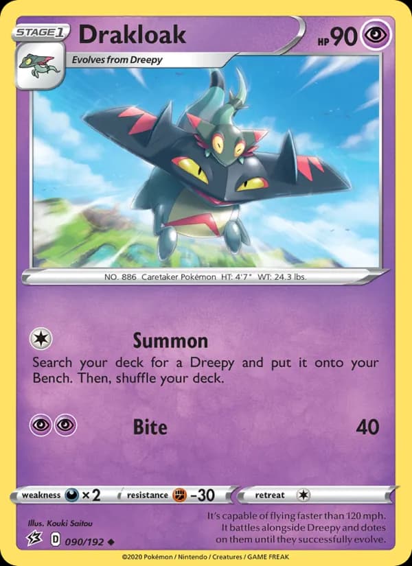Drakloak card in English