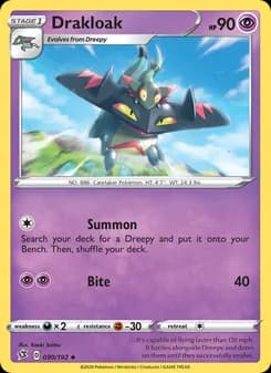 Drakloak card in English