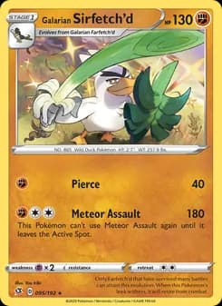 Galarian Sirfetch'd card in English