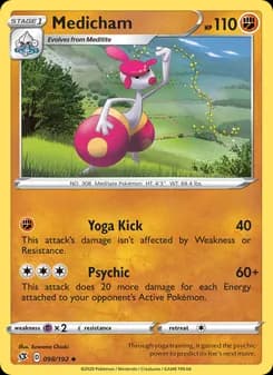 Medicham card in English