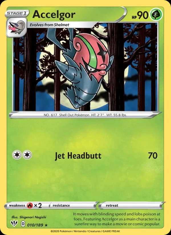 Accelgor card in English