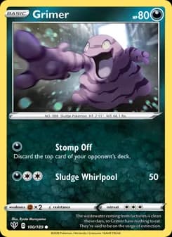 Grimer card in English