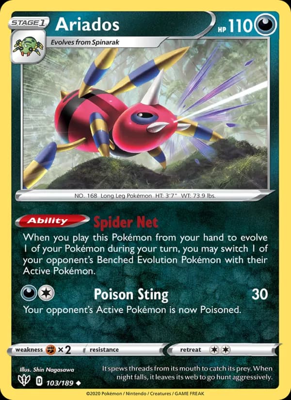 Ariados card in English