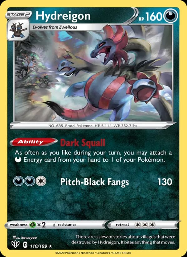Hydreigon card in English