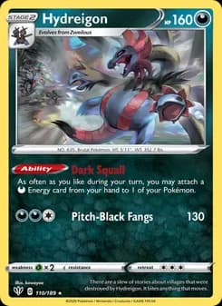 Hydreigon card in English