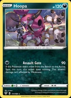Hoopa card in English