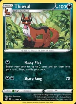 Thievul card in English