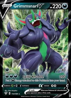 Grimmsnarl V card in English