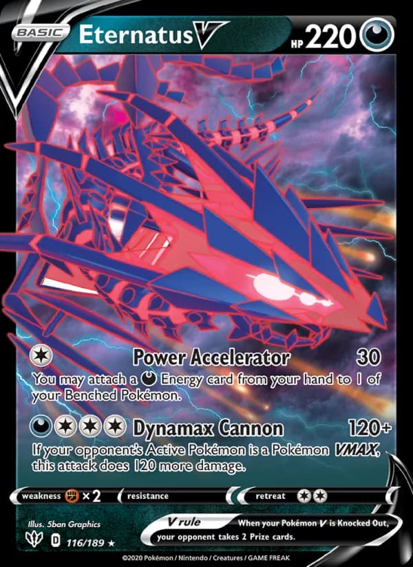 Eternatus V card in English