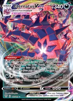 Eternatus VMAX card in English