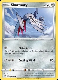 Skarmory card in English
