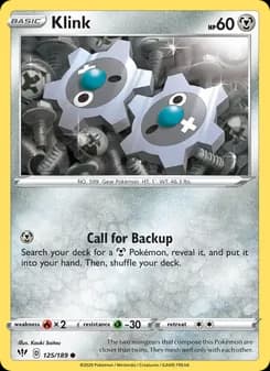 Klink card in English