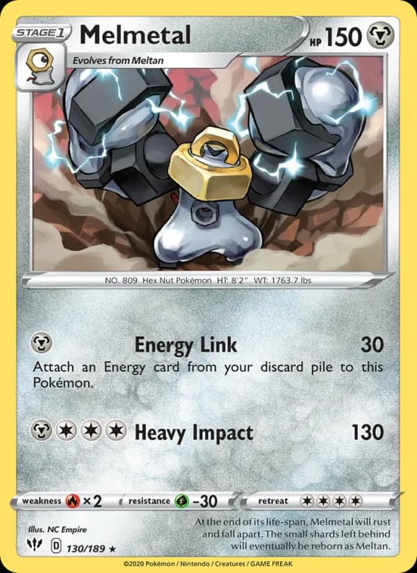Melmetal card in English